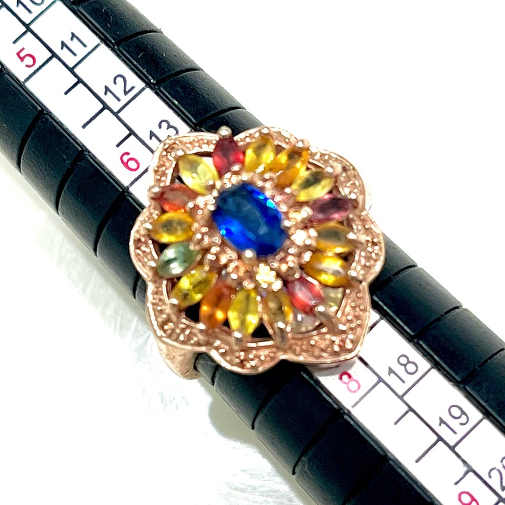 Genuine Sapphires 14KGP Ring